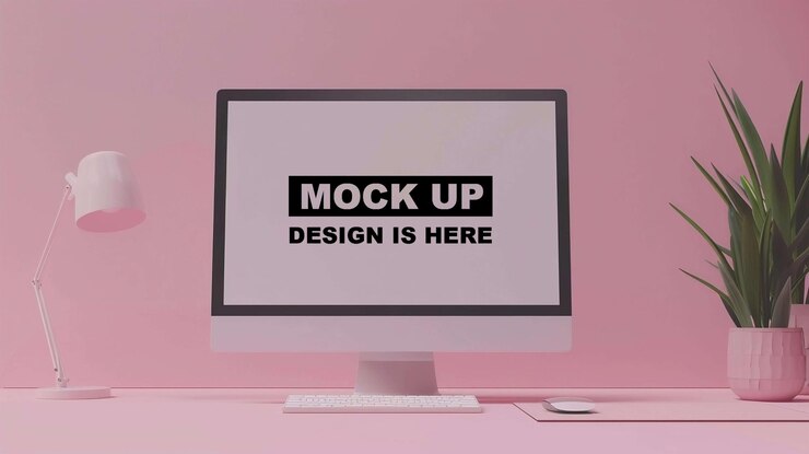 Mockup de la pantalla Mockup del monitor Mockup la pantalla digital Mockup PSD Mockup iMac Mockup Mockup para PC