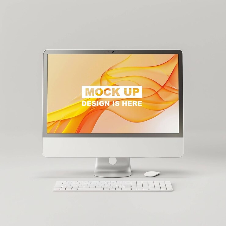 Mockup de la pantalla Mockup del monitor Mockup la pantalla digital Mockup PSD Mockup iMac Mockup Mockup para PC