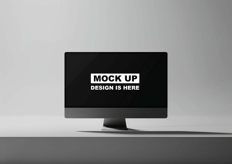 Mockup de la pantalla Mockup del monitor Mockup la pantalla digital Mockup PSD Mockup iMac Mockup Mockup para PC