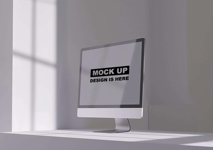 Mockup de la pantalla Mockup del monitor Mockup la pantalla digital Mockup PSD Mockup iMac Mockup Mockup para PC