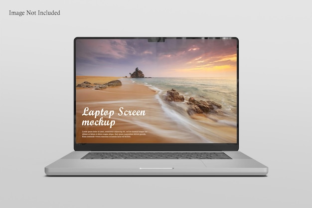 Mockup de pantalla de portátil