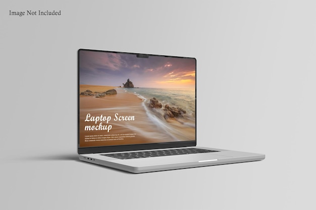 Mockup de pantalla de portátil