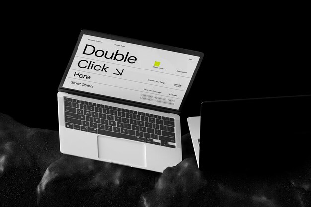 Mockup de pantalla de portátil