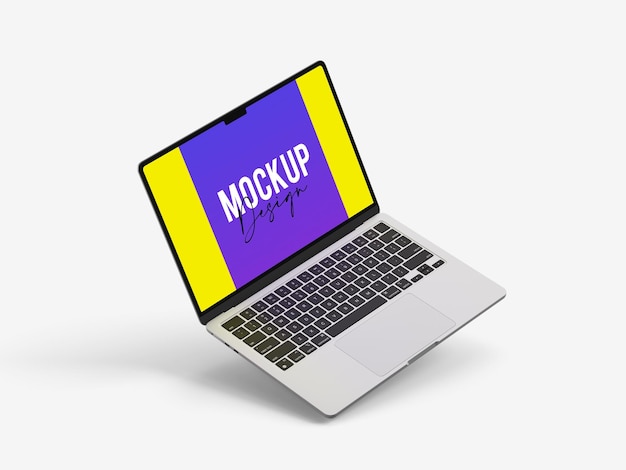 Mockup de pantalla de portátil
