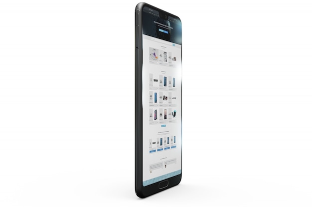 Mockup de pantalla de smartphone