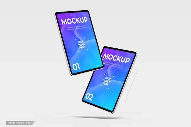 Mockup de pantalla de tableta