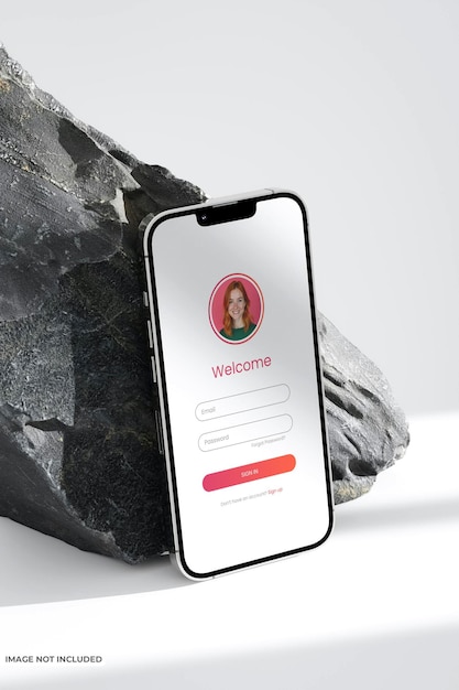 Mockup de pantalla de teléfono elegante para presentaciones profesionales