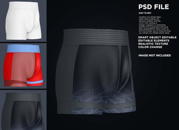 PSD mockup de pantalones altos y cortos