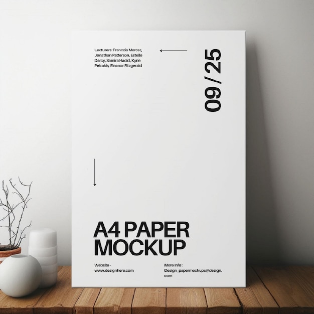 PSD mockup en papel