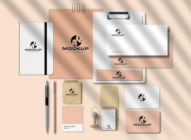 Mockup de papelería de marca