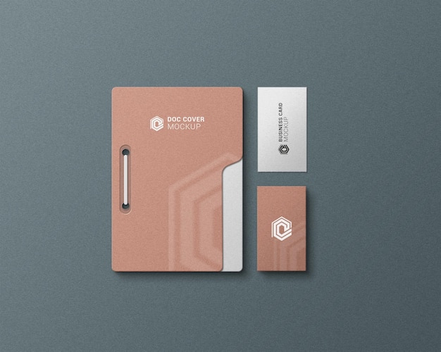 PSD mockup de papelería