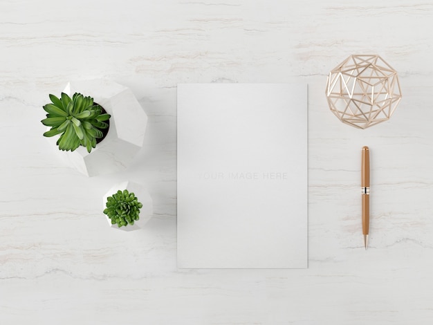 Mockup Paper A4 Size Verticale