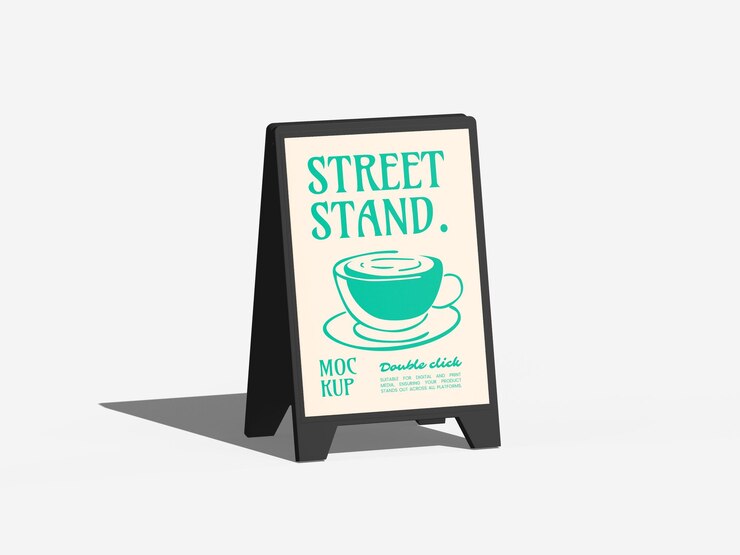 Mockup de la parada de la calle