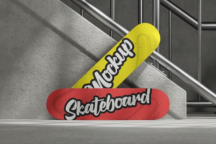 Mockup de patineta