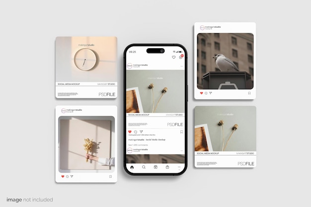 Mockup per i social media