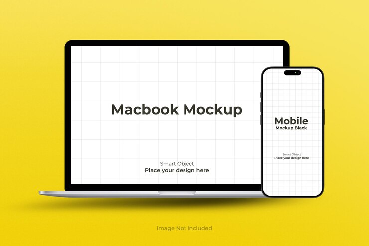 Mockup per laptop e dispositivi mobili