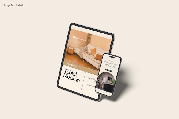 Mockup per tablet e smartphone