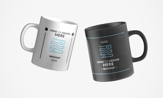 Mockup per tazza da caffè in ceramica