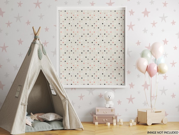 Mockup per tende rom della scuola materna