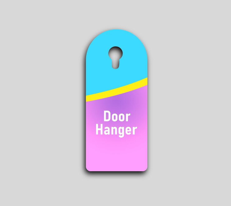 PSD mockup de la percha de la puerta en formato psd