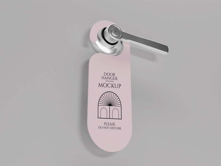 Mockup de percha de puerta