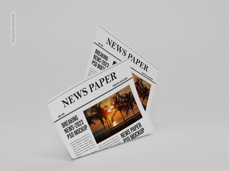Mockup de periódico