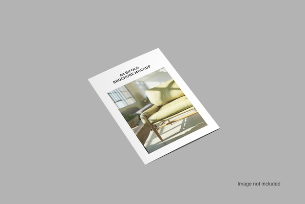 Mockup pieghevole semplice piegato