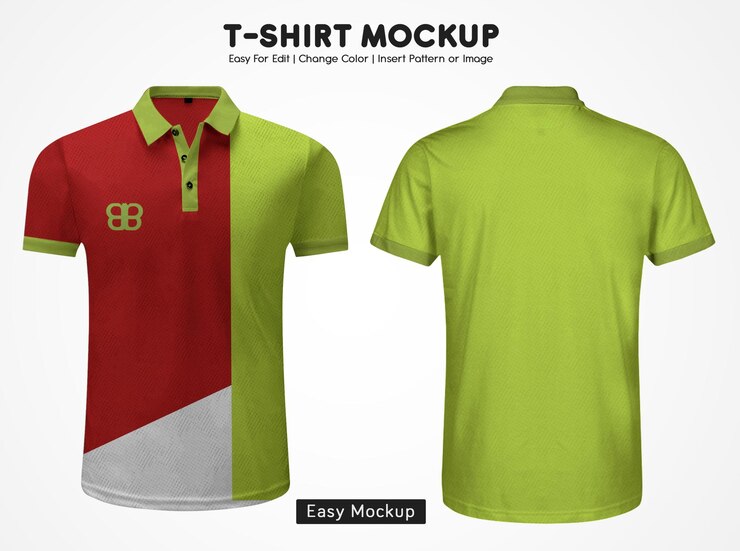 PSD mockup plantilla shrit jersey