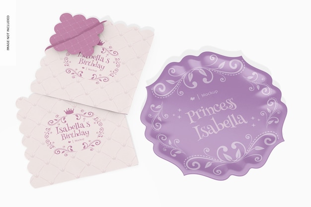 Mockup de Plato Princesa, con Servilleta