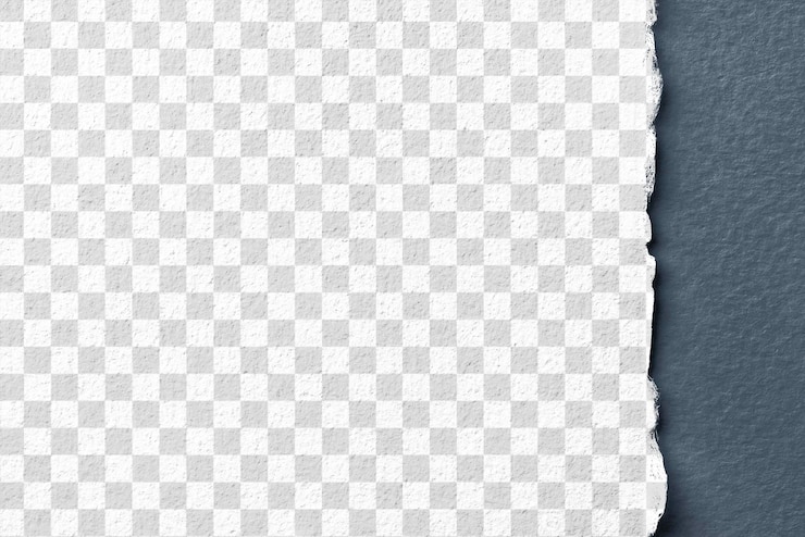 PSD mockup png de papel rasgado sobre fondo azul oscuro