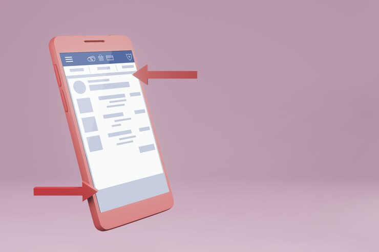 PSD mockup ponsel gratis dalam psd