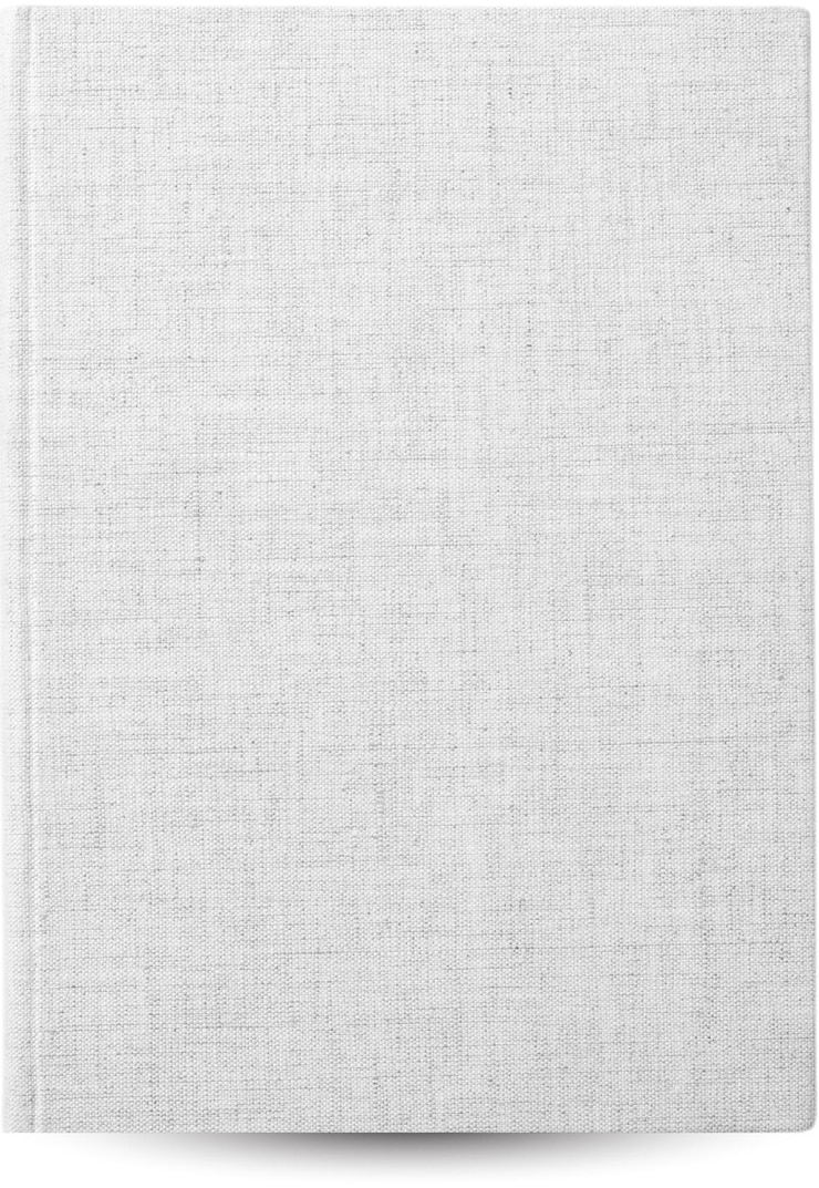 PSD mockup de la portada del libro en blanco