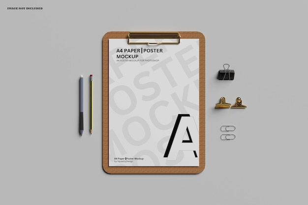 PSD mockup de portapapeles