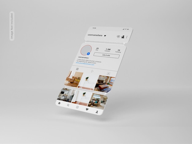 Mockup de posts de instagram