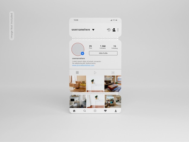 Mockup de posts de instagram