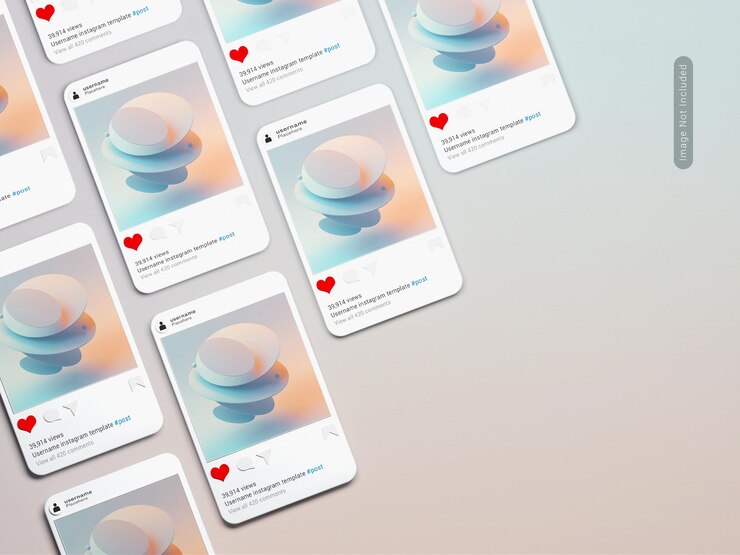 Mockup de posts de instagram