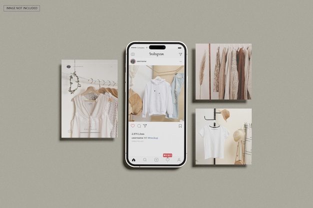 Mockup de posts de instagram