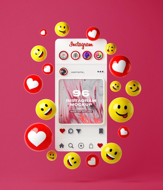 Mockup de posts de instagram