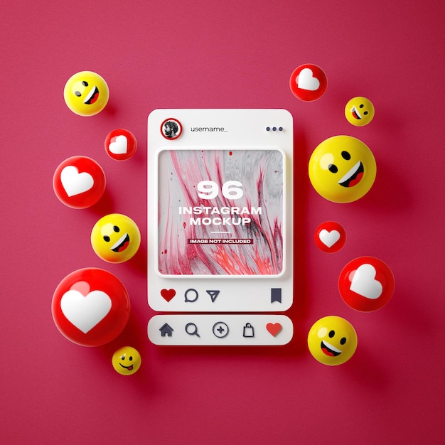 Mockup de posts de instagram