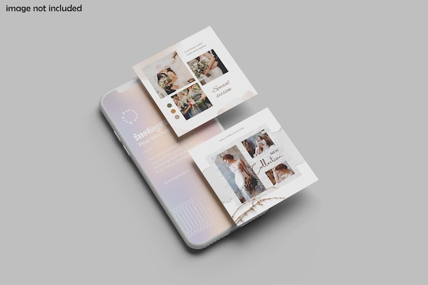 Mockup de posts de instagram