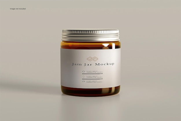 PSD mockup de pot de confiture