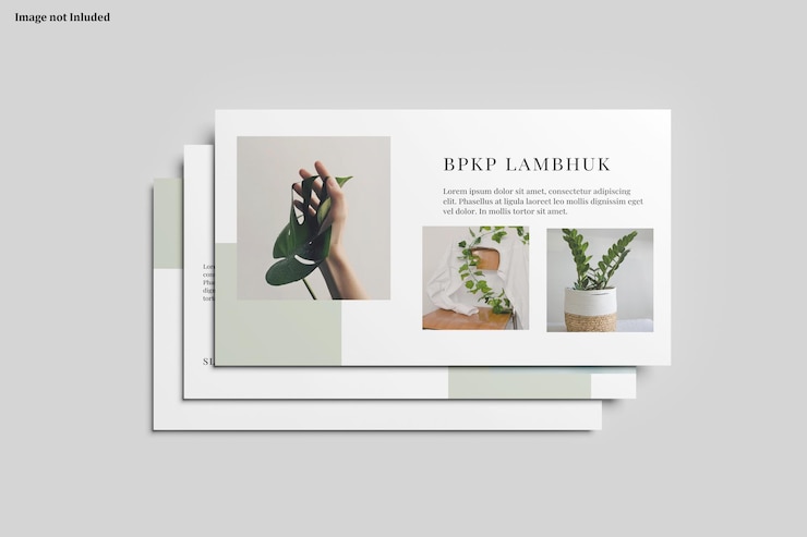 PSD mockup de la presentación de diapositivas