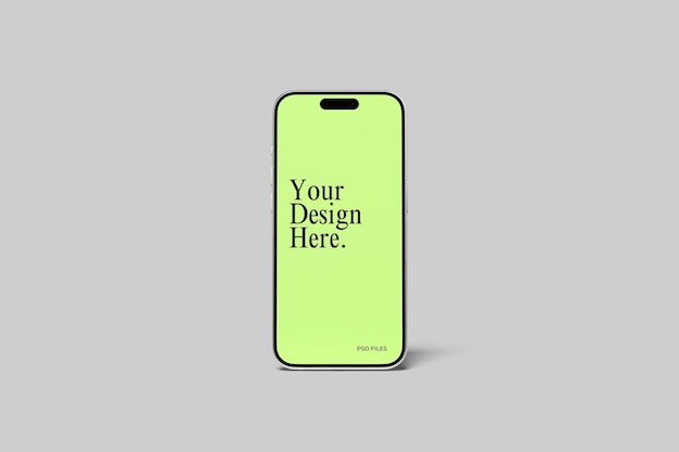 Mockup de presentación realista para teléfonos inteligentes con fondo psd editable