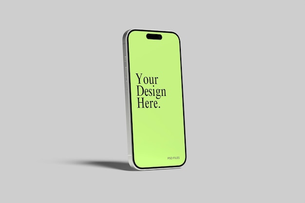 Mockup de presentación realista para teléfonos inteligentes con fondo psd editable