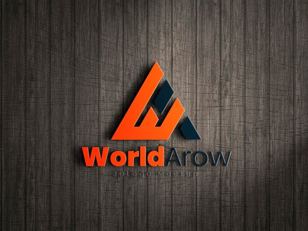 Mockup professionale del logo 3D per un marchio impressionante e una presentazione visiva