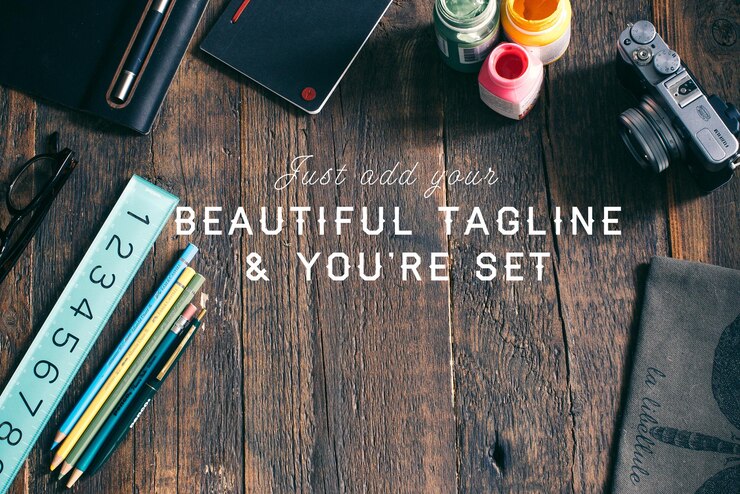 PSD mockup promozionali di woodbone