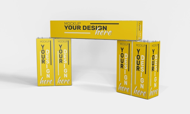 Mockup de PSD de un banner para eventos al aire libre