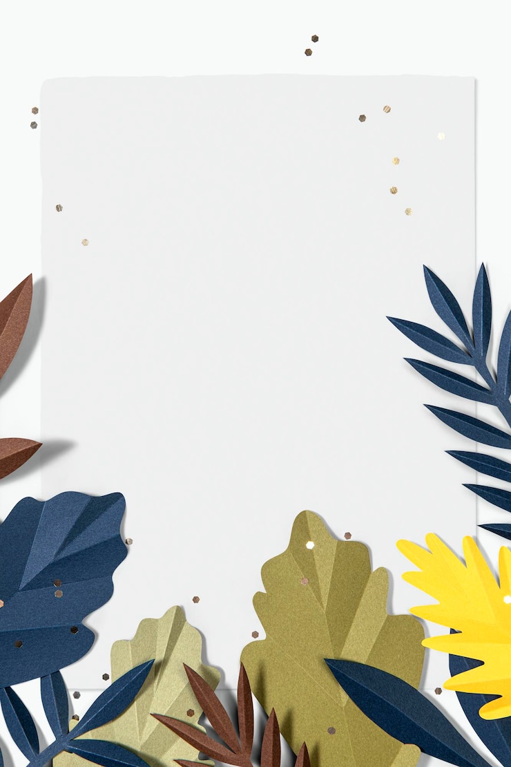 PSD mockup psd con cornice foglia artigianale di carta