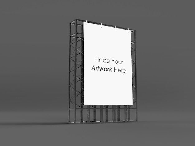 Mockup PSD de outdoor realista para campanhas de marketing