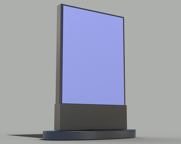 Mockup PSD del banner stradale
